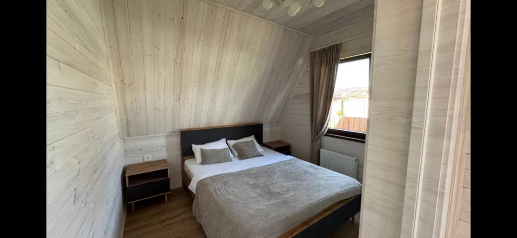 Aframe_kmv дом с джакузи желаемой температуры