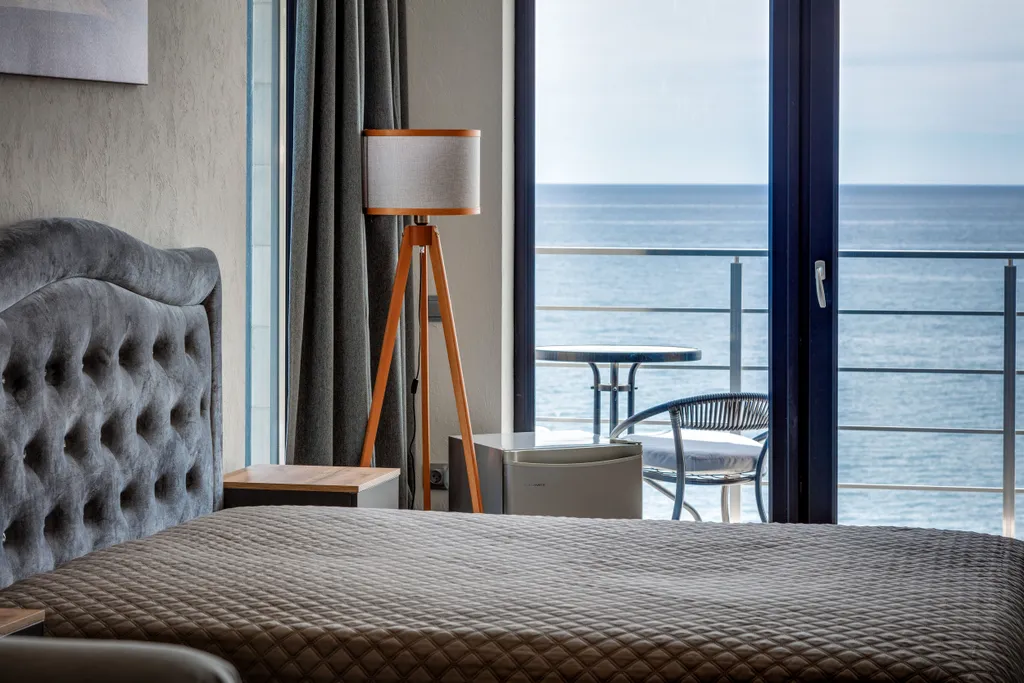 Студия люкс с видом на море у пляжа