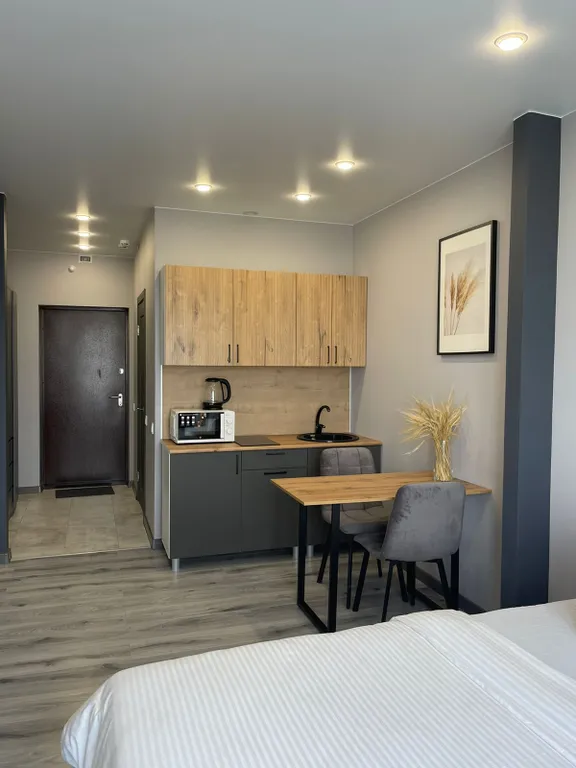 Новый апартамент с красивым видом из окна