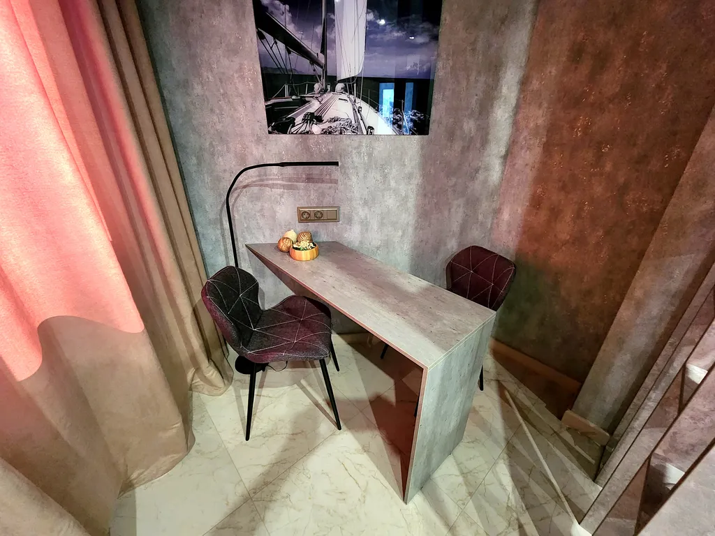 Панорамный люкс Мечта с камином и видом на Волгу и город