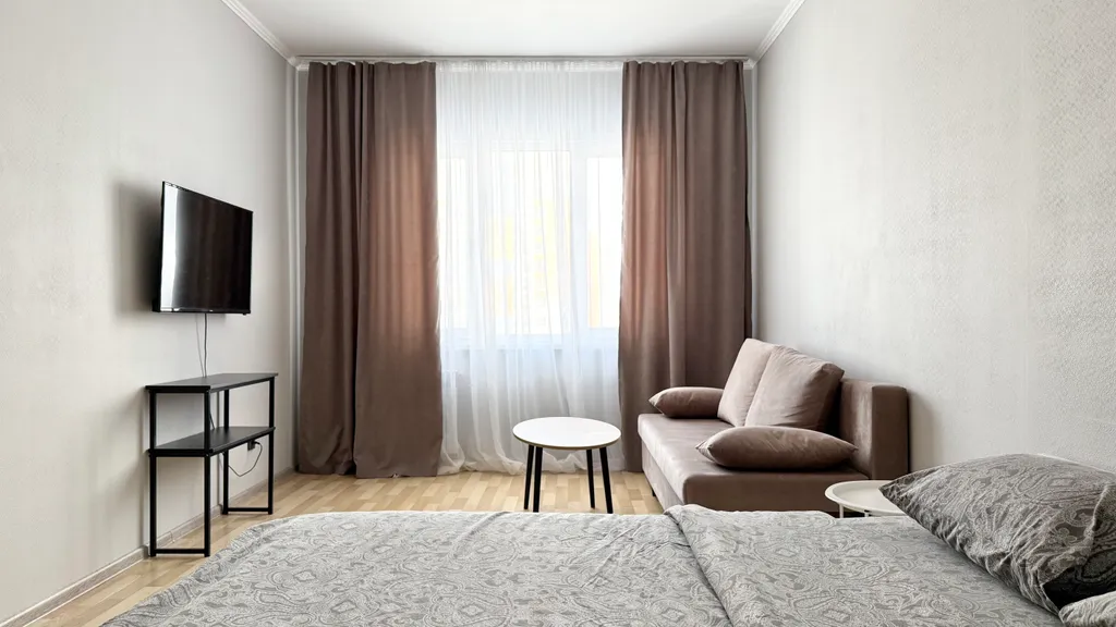 Квартира Квартира Hugge Place | Двухкомнатная студия у Аквапарка с Wi-Fi — Новосибирск