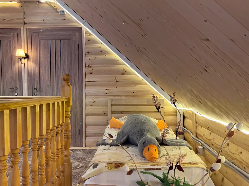 Загородный коттедж из сруба с баней, чаном, купелью и мангальной зоной