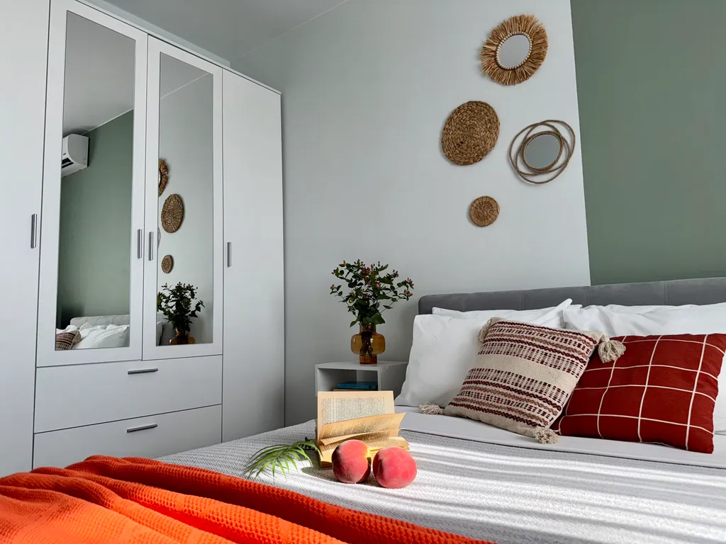 Скандинавская квартира с панорамным видом на город