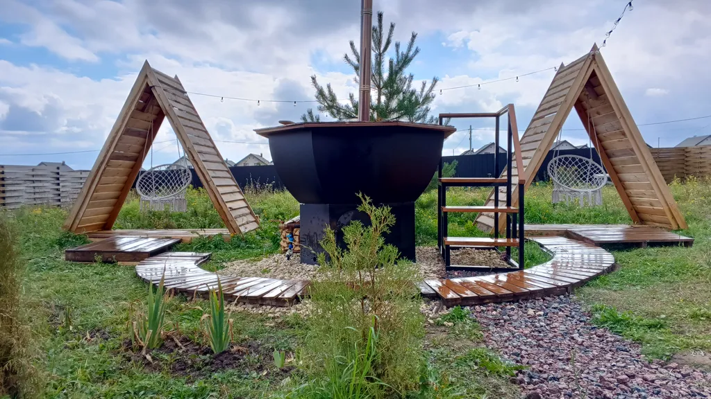 Коттедж Современный дом с сауной и чаном для загородного отдыха — Ефимьево