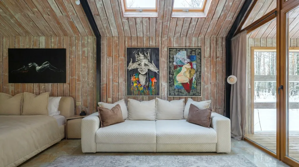 Домик 19 (barnhouse с камином и террасой) 75 м2