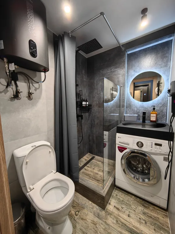 Студия с оригинальным интерьером