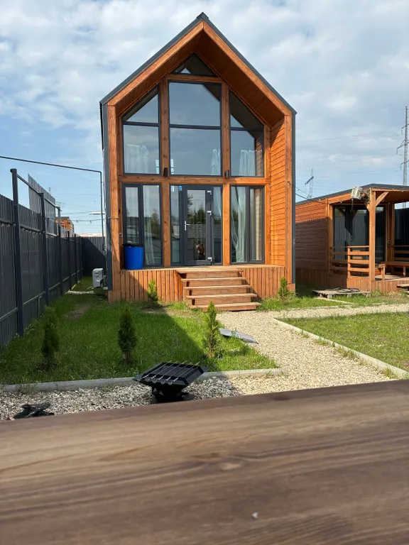 Красивый барнхаус с баней и банным чаном