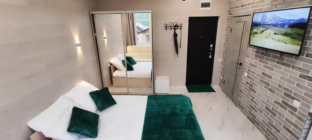 Стильная студия с лучшим видом на горы