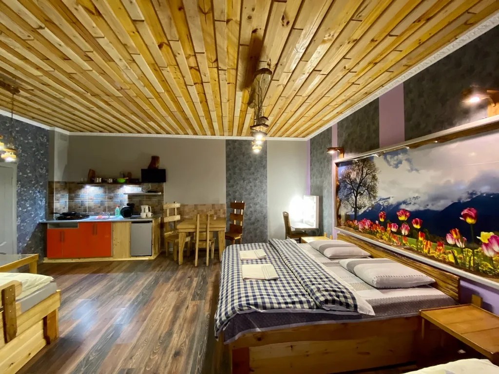 Апартаменты студио с отдельным входом для 4 гостей на озере Дривяты