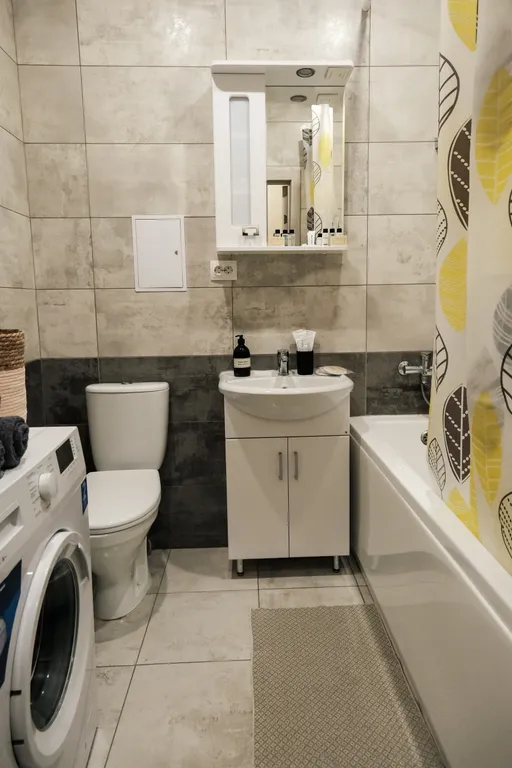 Уют, 1-комнатная квартира с балконом для 3-х гостей