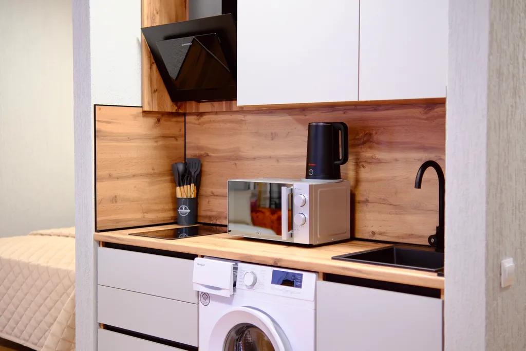 Студия с красивым видом