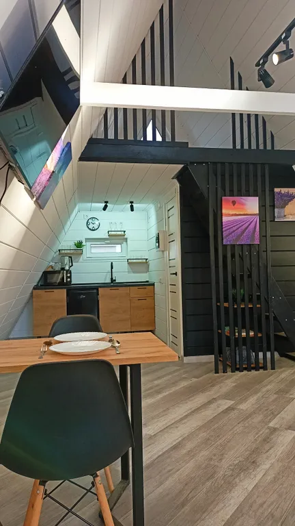 Стильный дом рядом с лесом