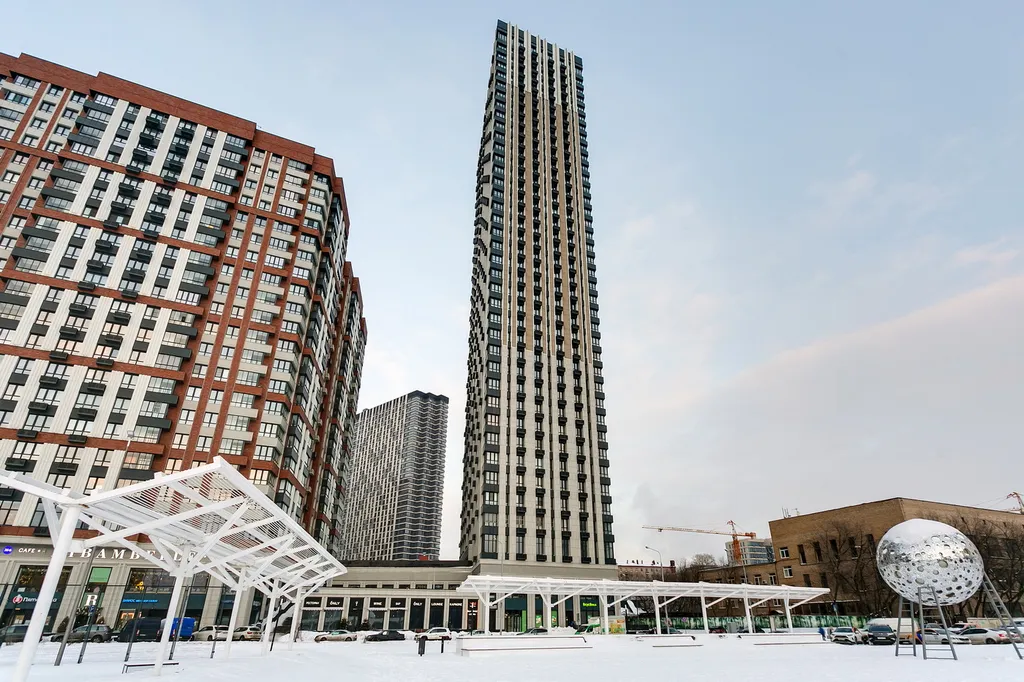 Квартира Квартира Стильная студия Смарт Хост у метро Шелепиха — Москва