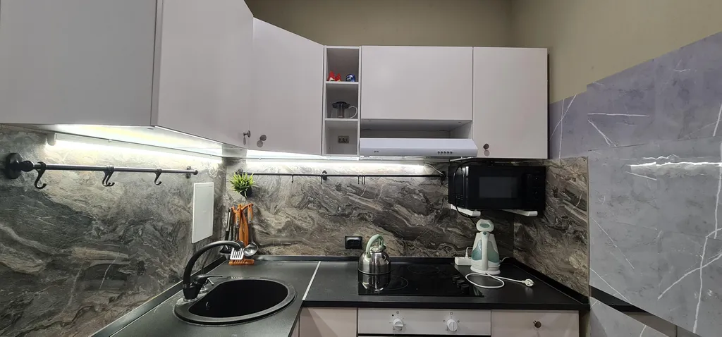 Уютная квартира с кондиционером и отдельной спальней