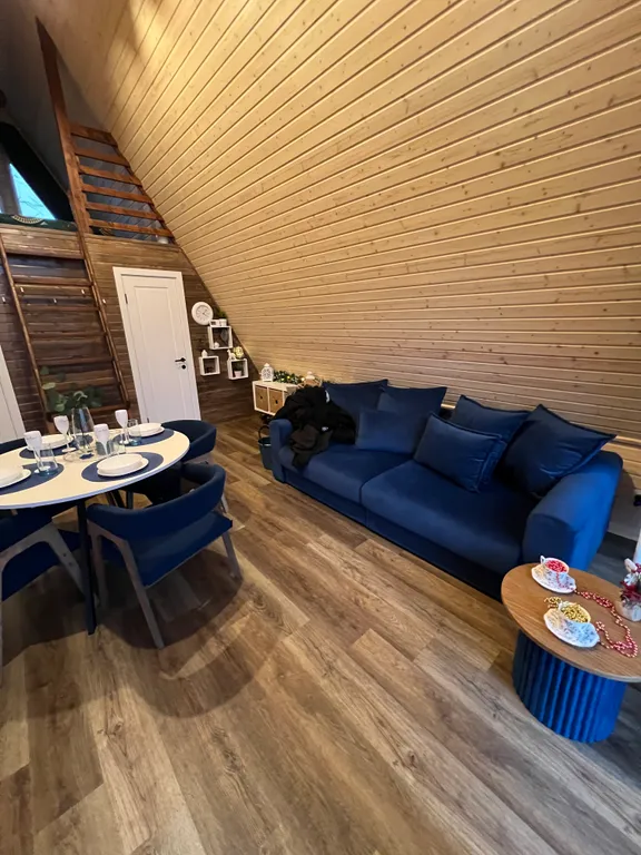 Коттедж Коттедж Уютный Афрейм с бассейном и баней — Горячий Ключ