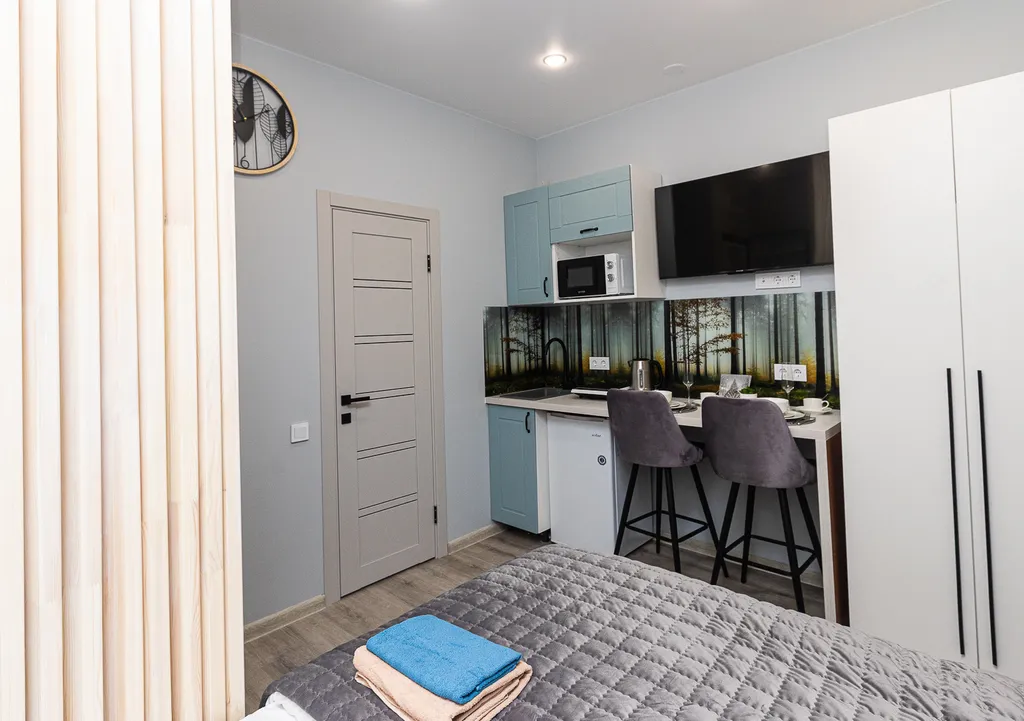 Уютная студия рядом с лесопарком