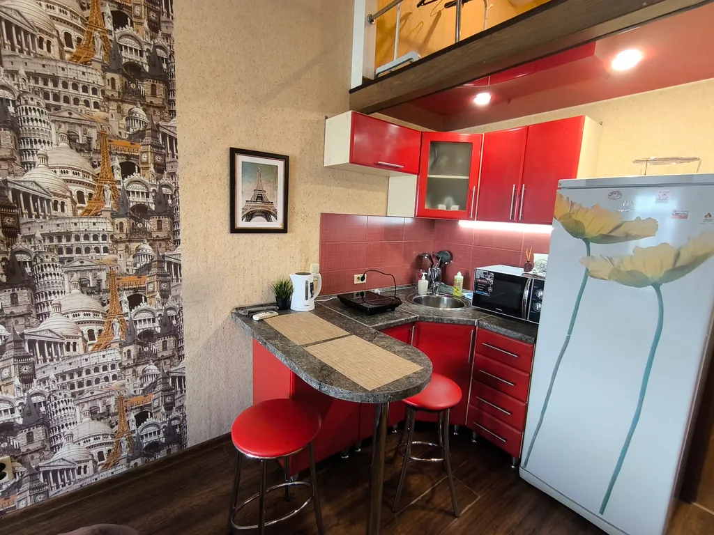 Двухуровневая студия с шикарным видом на весь город