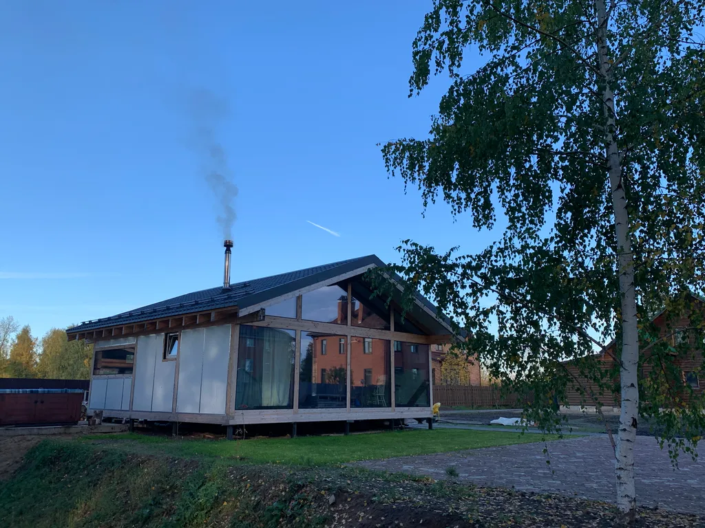 Коттедж Дом с баней в глемпинге Байкал — Павловский Посад