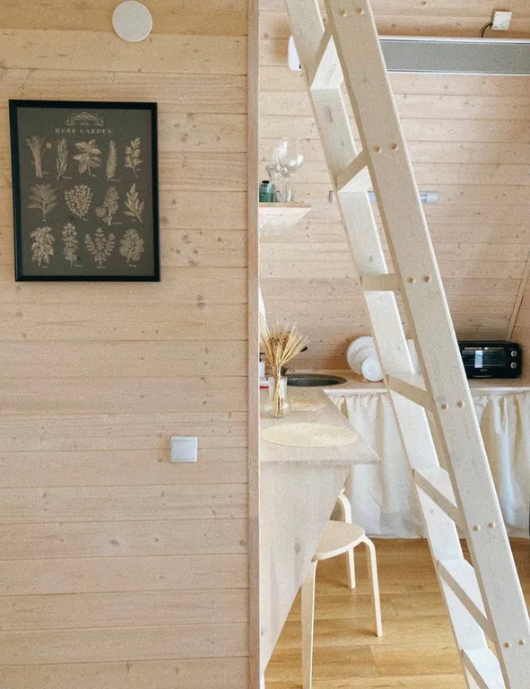 Уютный A-frаme домик на беpегу Bуокcы