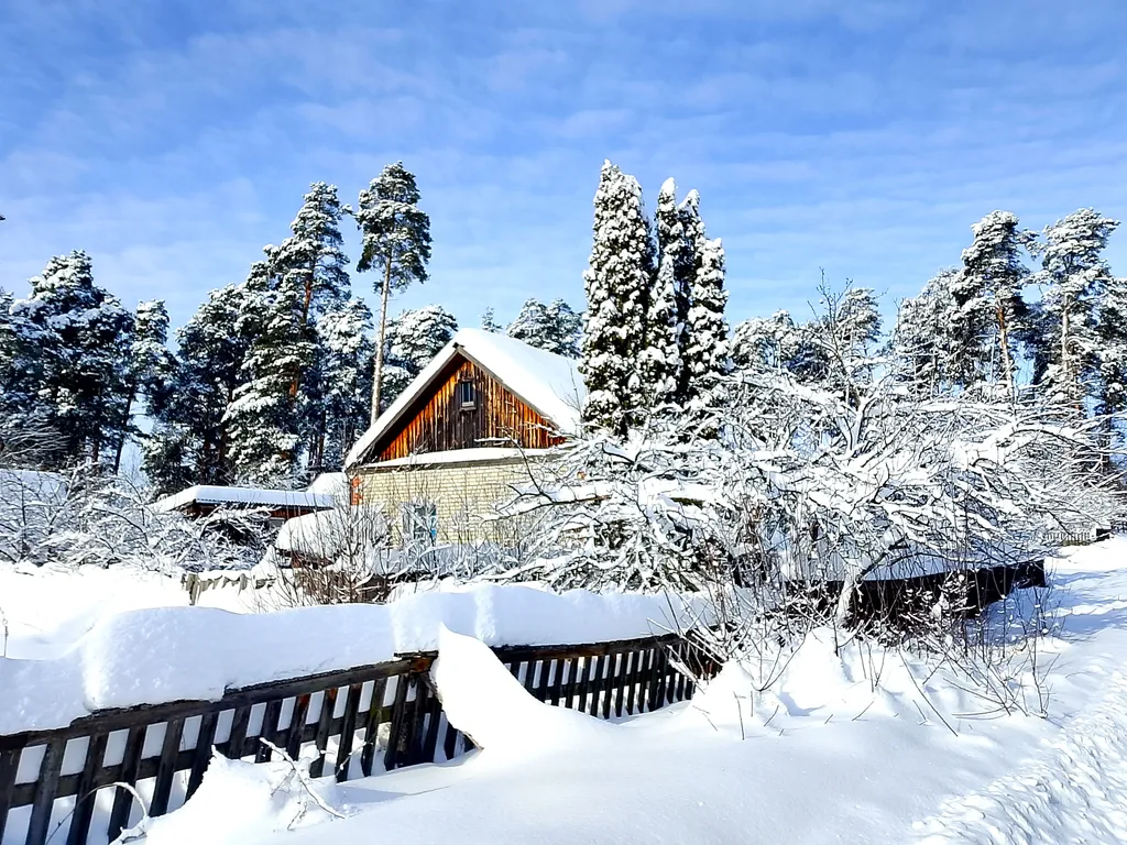 Лесной домик за рекой