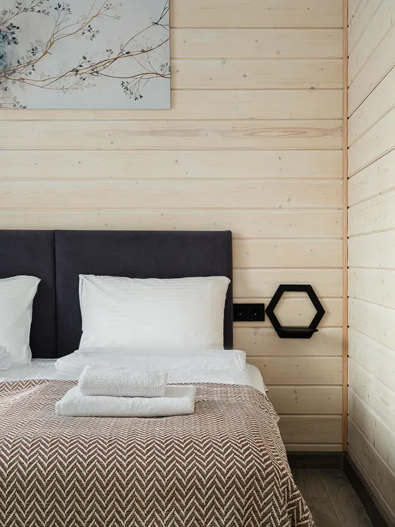 Уютный дом Шишкин Плейс в лесу с чаном и баней