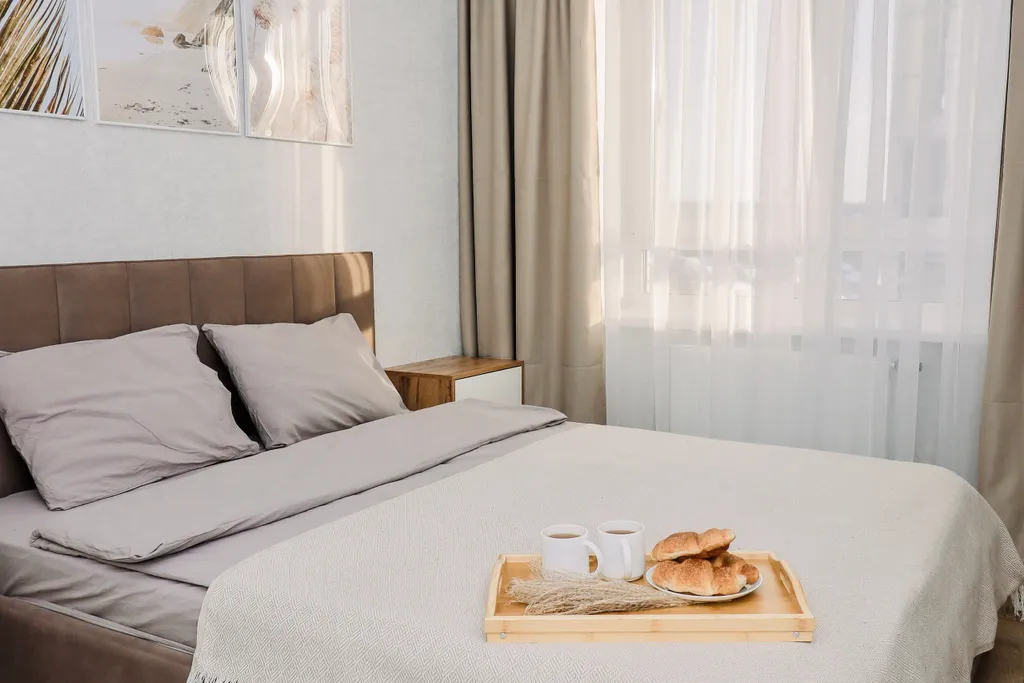 Дизaйнepcкая квартиpа пpемиум-клаccа c бaлкoном