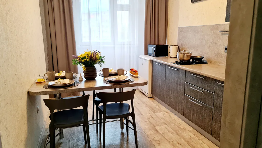 Просторная двухкомнатная квартира рядом с аквапарком