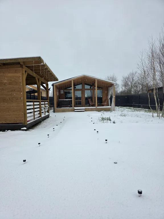 Дом с джакузи под открытым небом