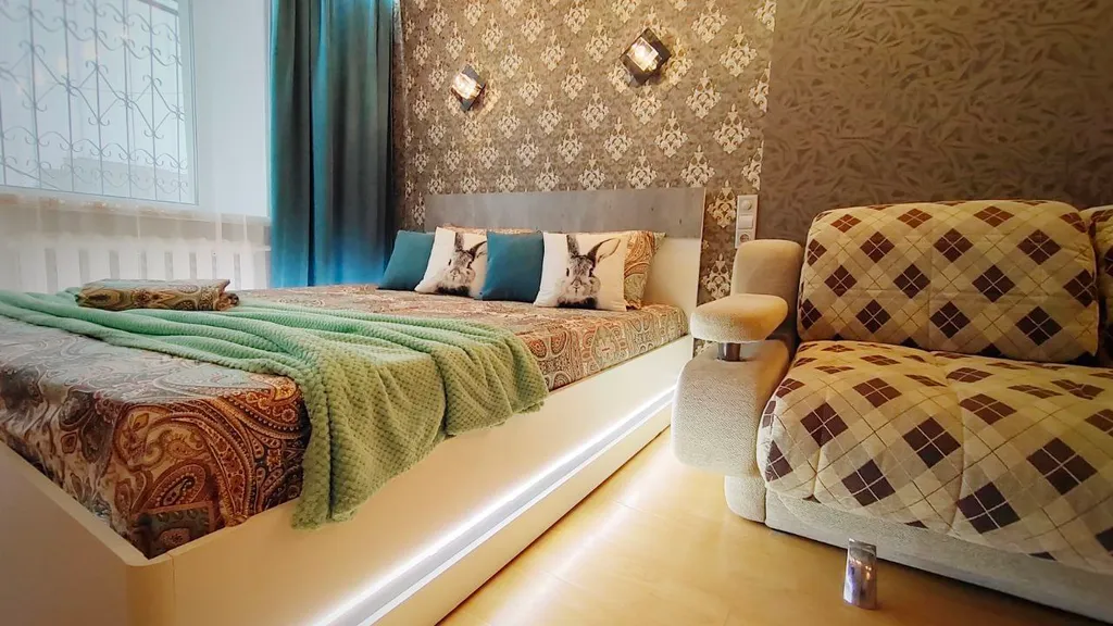 Уютная квартира у набережной и колеса обозрения