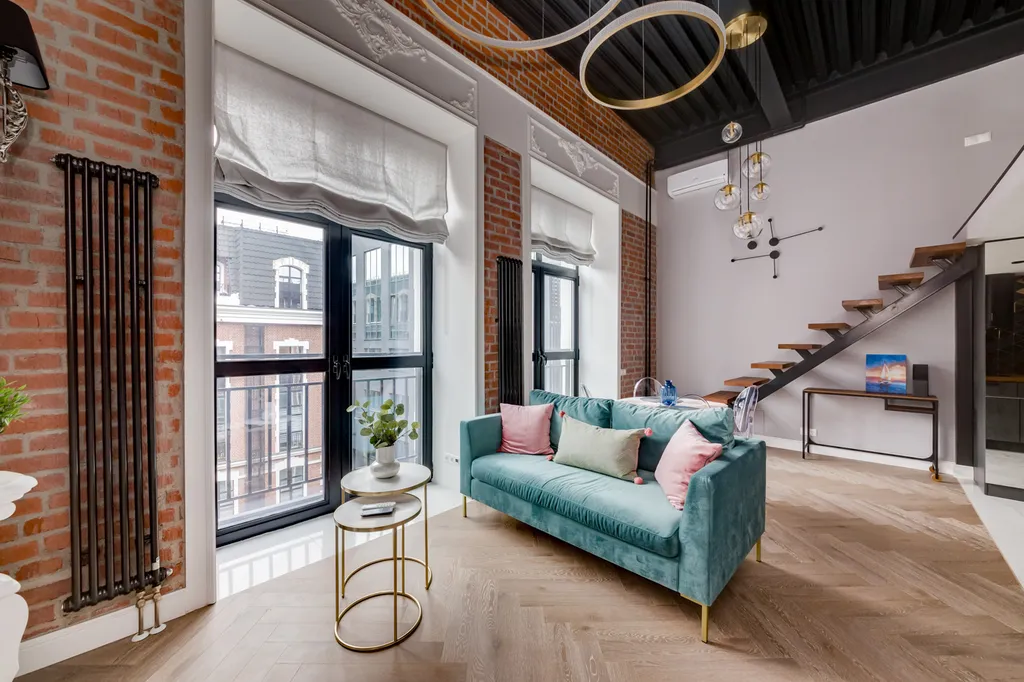 Квартира Квартира Двухэтажная студия в стиле лофт Смарт Хост — Москва