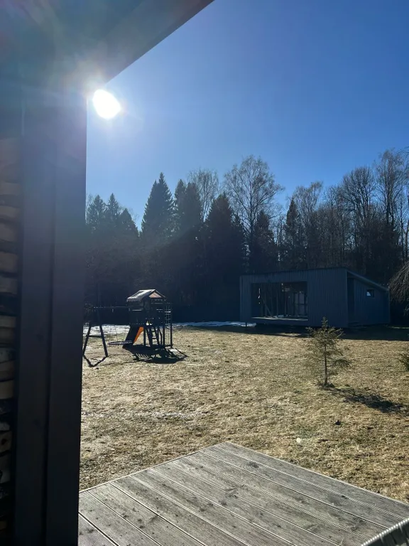 Лисий домик с камином