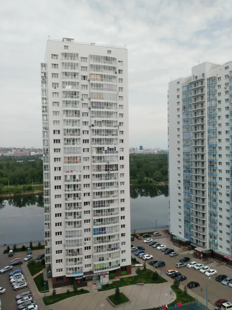 Вид с балкона на Абаканскую протоку
