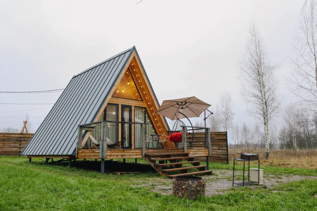 Комфортный дом с видом на лес