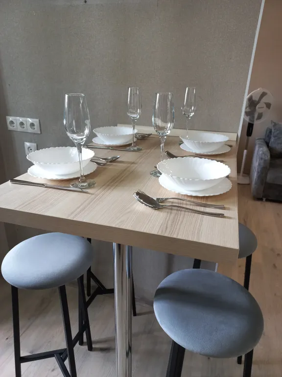 Большая, солнечная студия с перегородкой