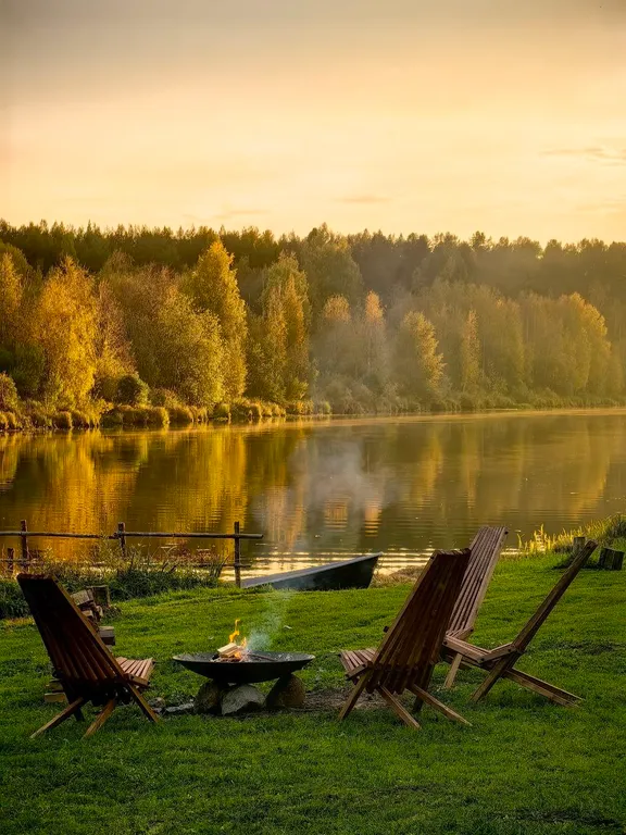 Уютный дом на берегу реки в Карелии