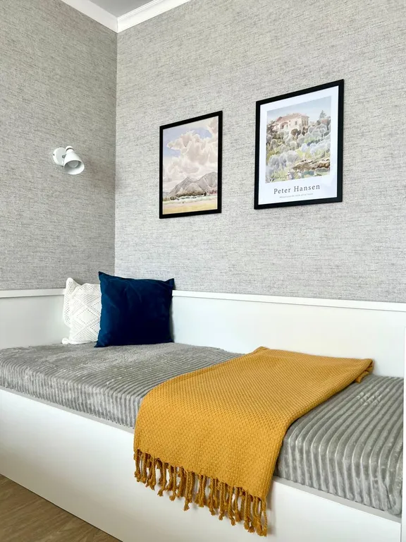 Стильный белоснежный апартамент в центре города, бесконтактный заезд