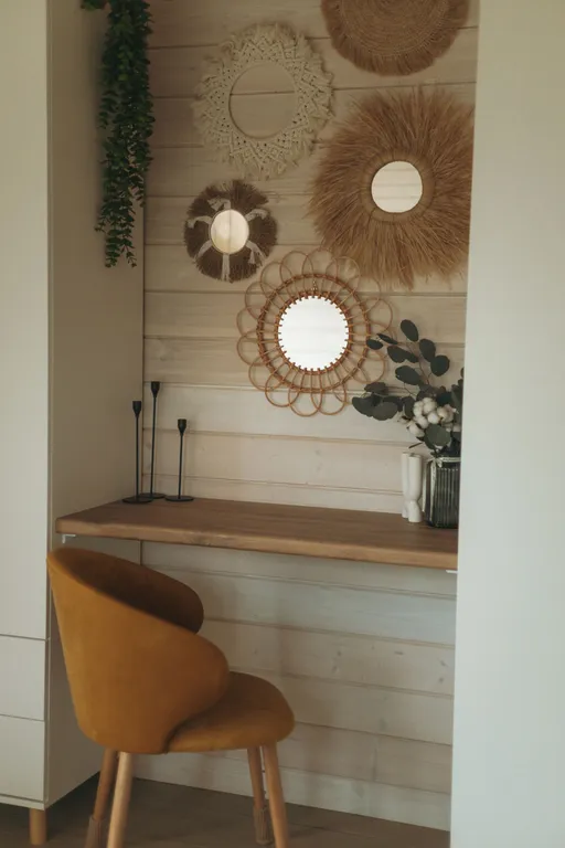 Дом с баней и чаном у воды и леса бохо