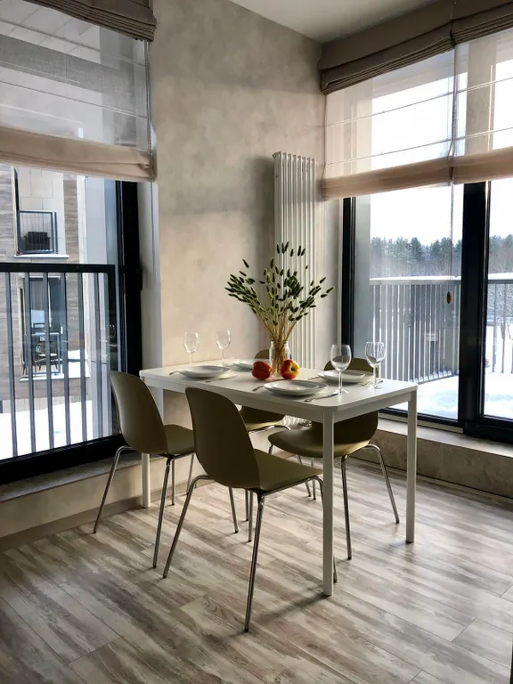 Охта Сьют 4 с большой террасой на 1 этаже, с видом на лес