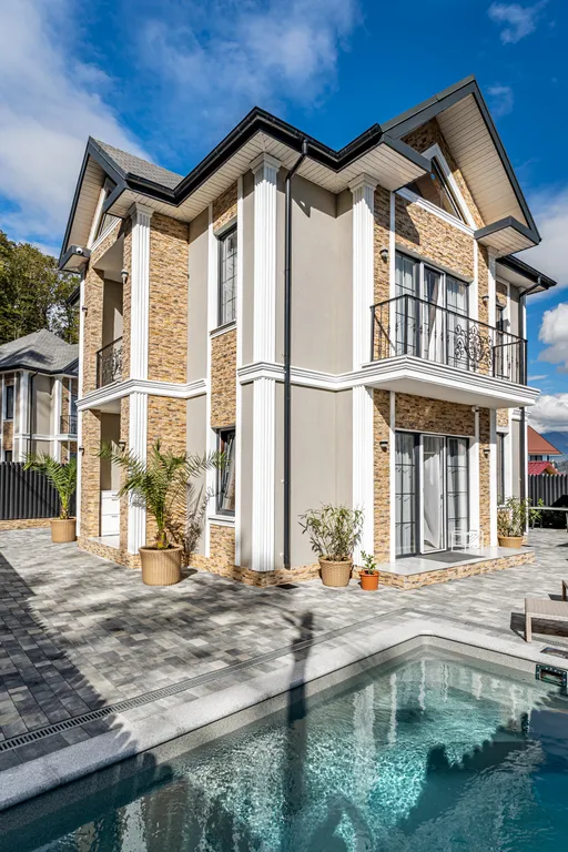 Коттедж Дом с видом на море, горы, и теплым бассейном — аренда посуточно в Веселое