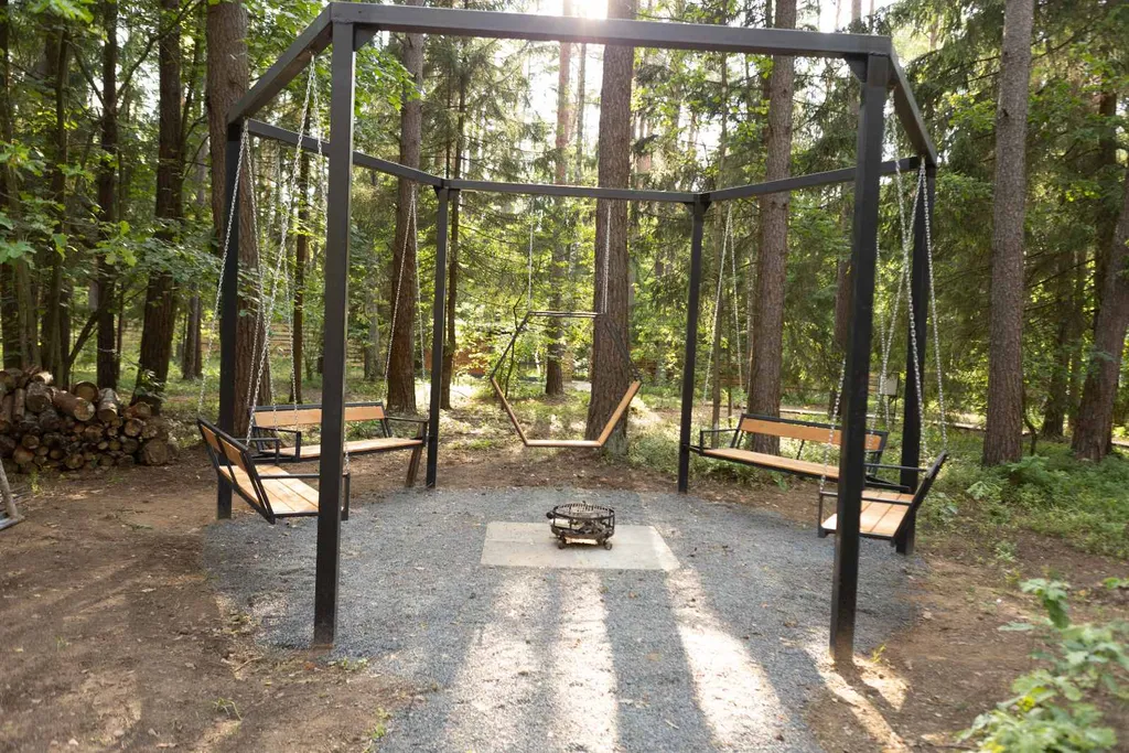 Домик в сосновом лесу Aframe 1