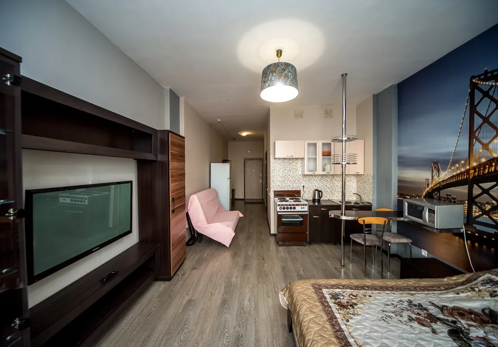 Квартира Квартира Студия на 22 этаже с красивым видом на город — Красноярск