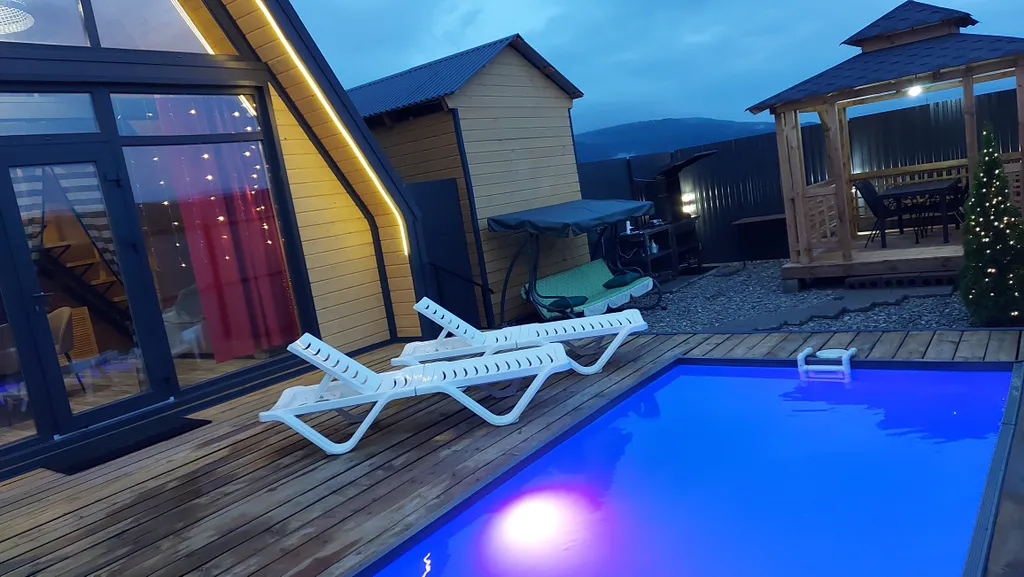 А-фрейм домик-2 в предгорье Адыгеи