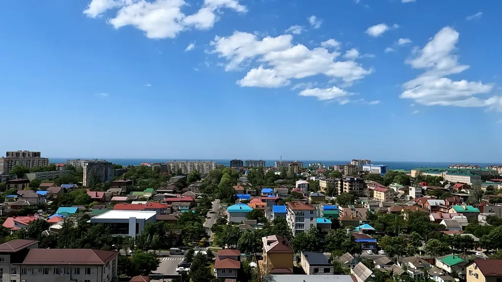 Квартира Квартира Уютная студия с панорамным видом на море и город — Анапа