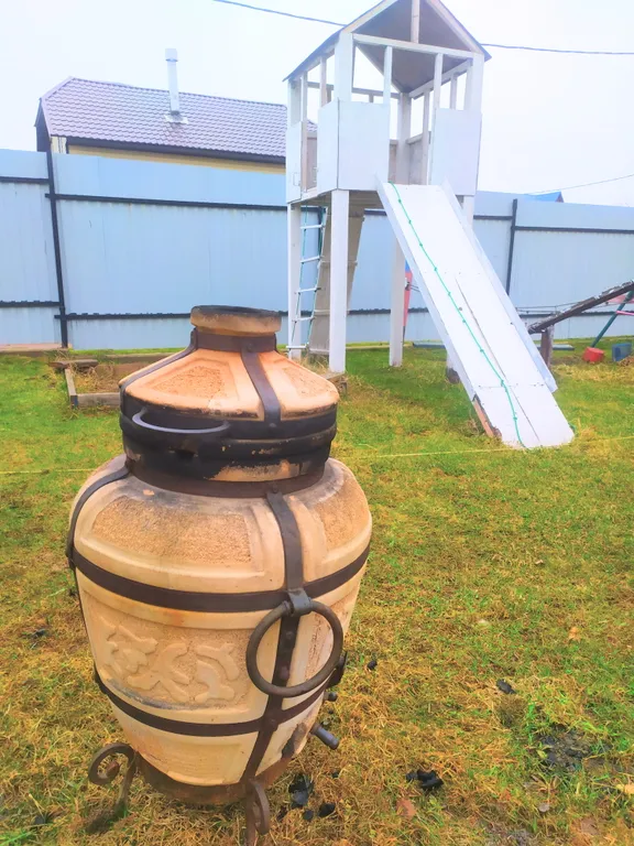 Дом с баней на дровах