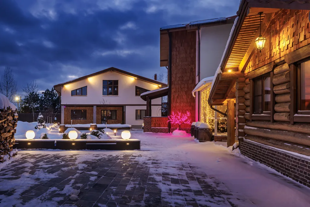 Дом на новый год и праздники