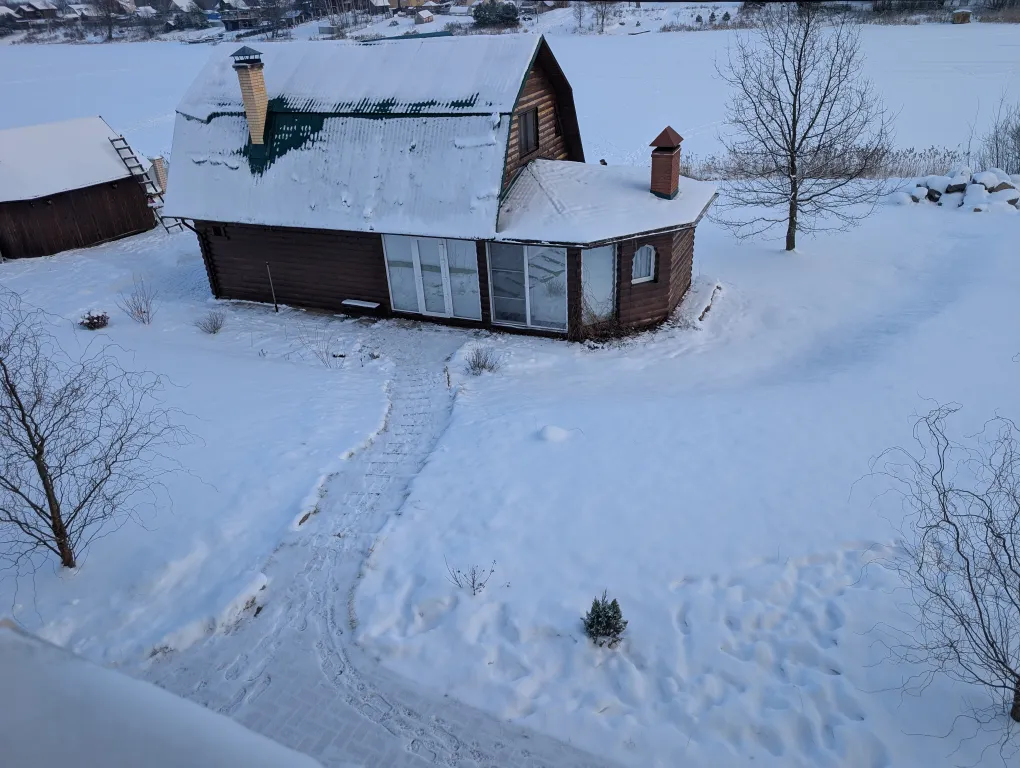 Уютный дом на берегу реки с русской баней, рыбалка