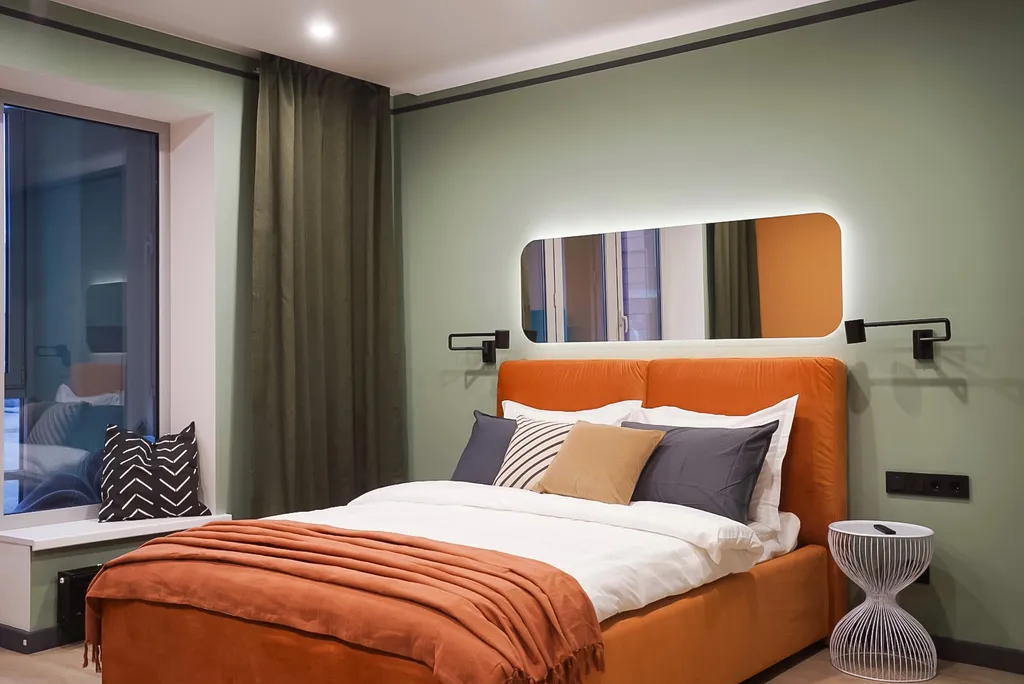 Квартира Квартира Современная студия Оранжевая с балконом — Калининград