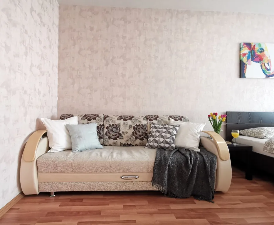 Уютная однокомнатная квартира с видом Волгу