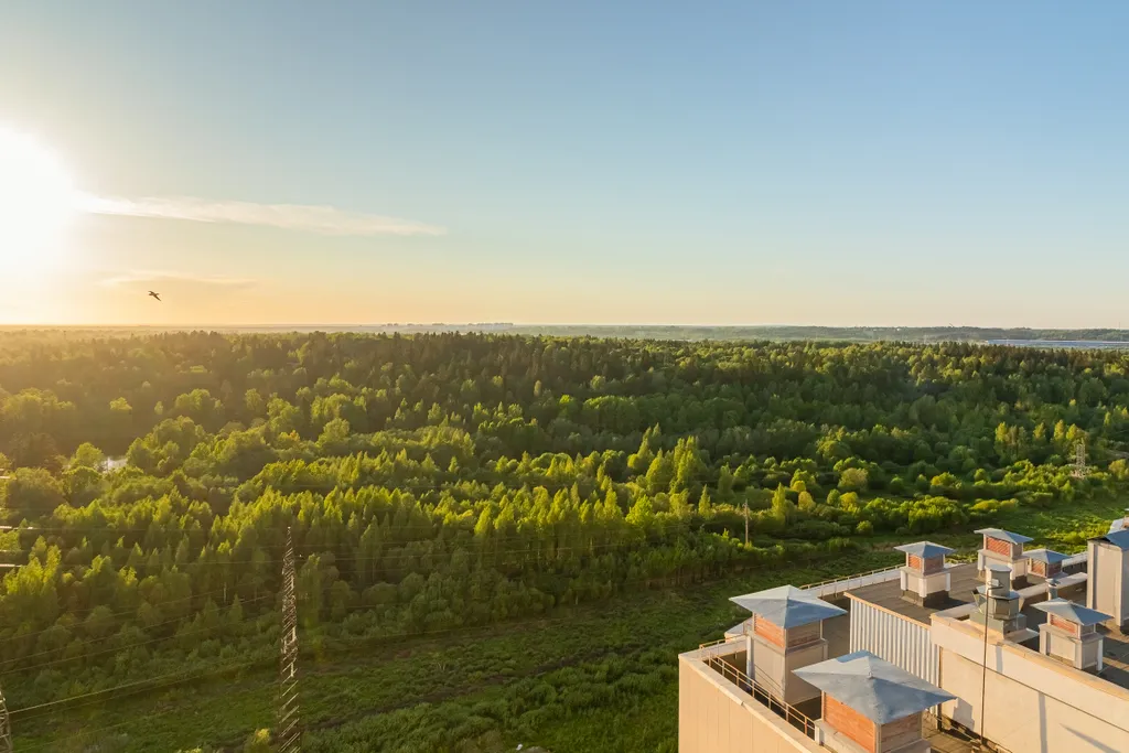 Студия с дизайнерским ремонтом и видом на город