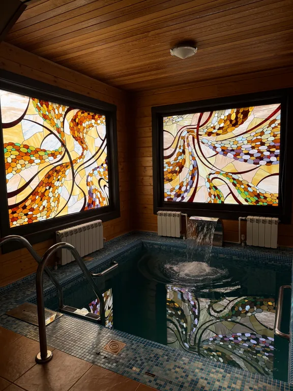 Уютный охотничий дом с чаном, бассейном и баней